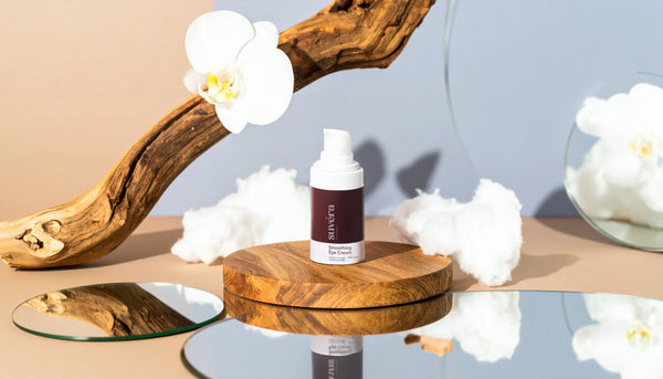 Natural skincare ingredients and products for dry, oily, sensitive, and redness-prone skin, featuring botanical extracts and gentle formulations certified by COSMOS and Bureau Veritas.