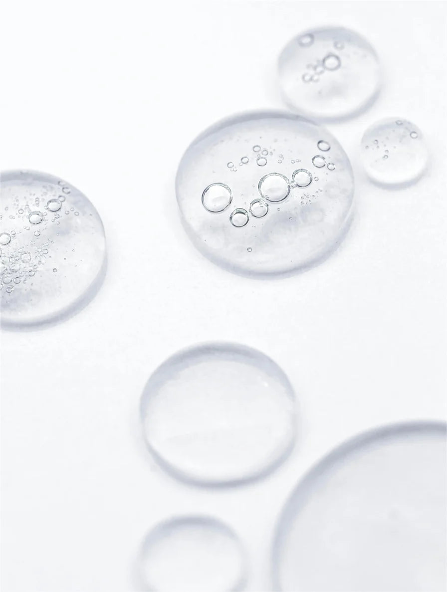 Texture of a jelly skincare product displayed on Suvera natural care for face and body