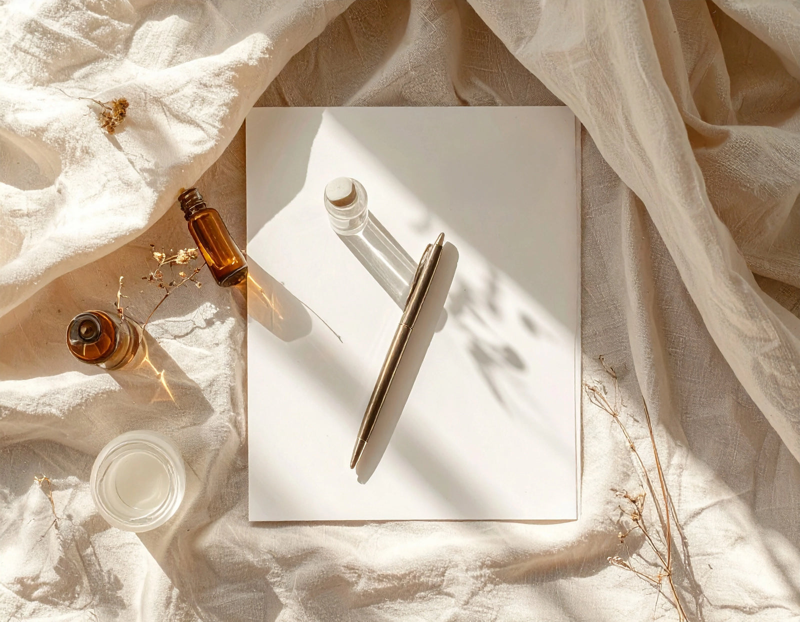 Serene composition balancing shadow, air, and space – Suvera Self Care