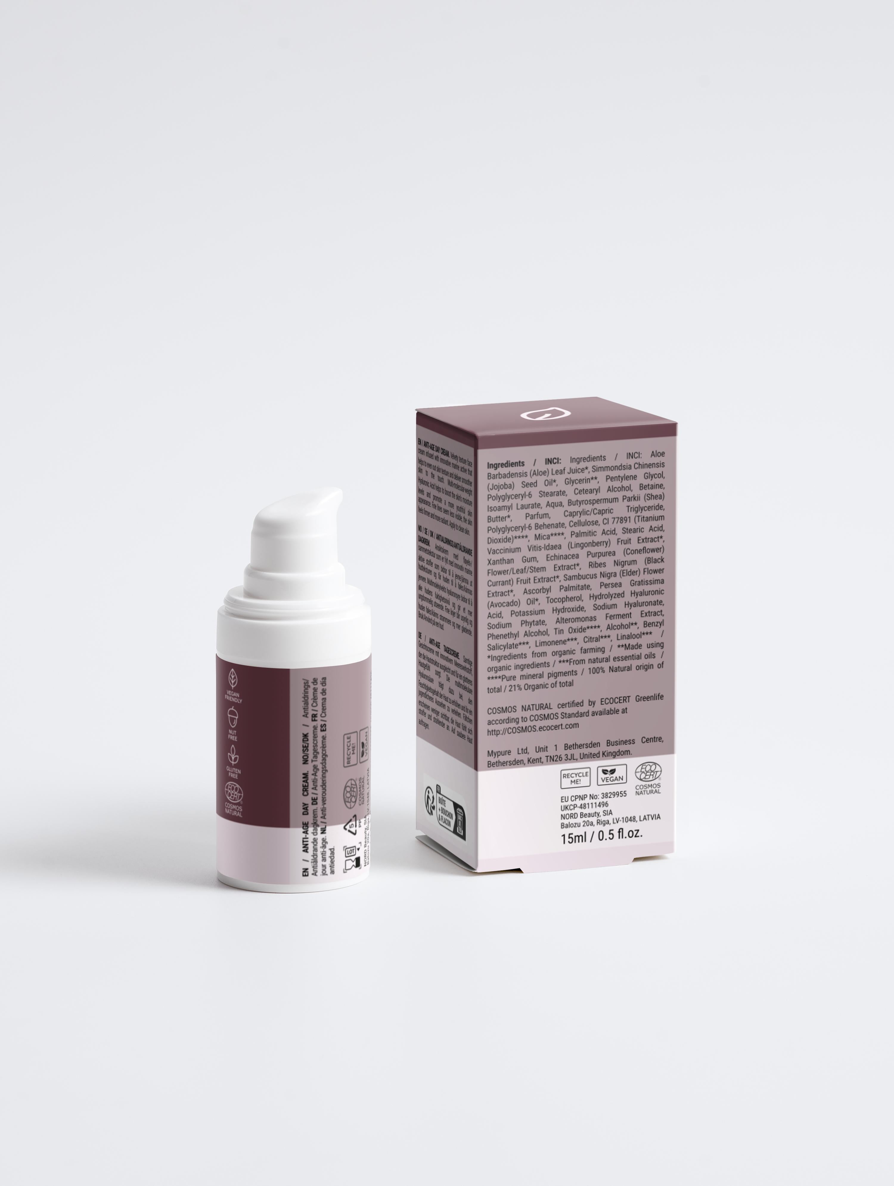Close-up of Suvera's nourishing Anti-Age Day Cream texture – rich, hydrating, and designed to smooth fine lines