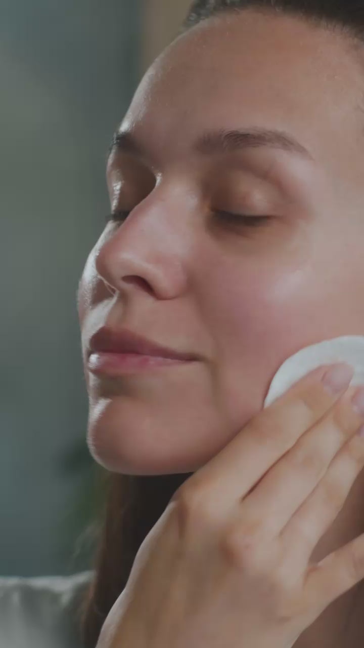 Female skincare face care model for Suvera cleaning face naturally